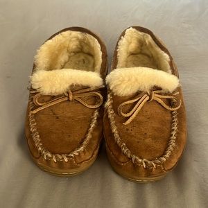 USED Men's Brown L.L Bean "Wicked Good Moccasins" Size 6